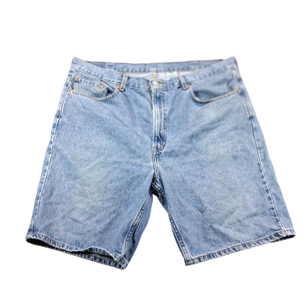Levi's Mens Denim Shorts‎ Jorts 40 x 9 Blue 505 Regular Fit Light Wash Cotton